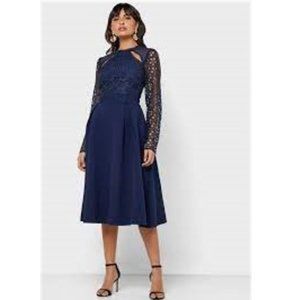 TRUE DECADENCE Cut Out Detail Lace Dress (Size 8)